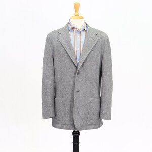 Arnold Zimberg 44R Gray Solid 2-Button Sport Coat Blazer Jacket P153